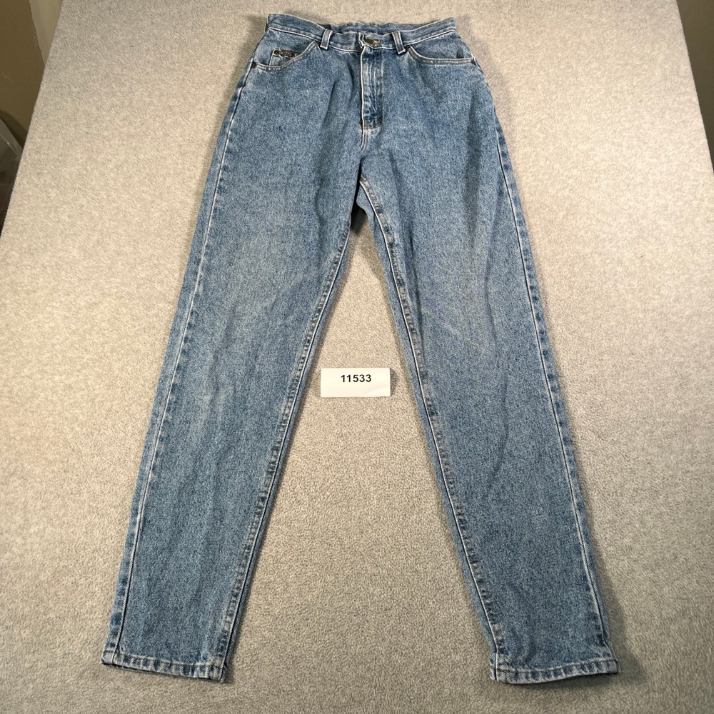 Vintage Riders by Lee High Waisted Mom Jeans Medium Wash Tapered Leg 12 Long USA